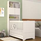 Quarto Infantil Com Berço 3x1 Nina Multimóveis Branco