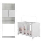 Quarto Infantil Com Berço 3x1 Nina Multimóveis Branco