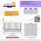 Quarto Infantil Com Berço Colchão Incluso E Cômoda Algodão Do
