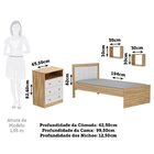 Quarto Infantil Com Cama Cômoda 3 Gavetas E 2 Nichos Margo 10
