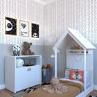 Quarto Infantil Com Cama E Armário Espresso Móveis Branco