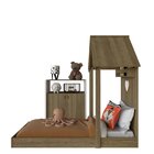 Quarto Infantil Com Cama E Armário Espresso Móveis Carvalho M