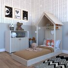 Quarto Infantil Com Cama E Armário Espresso Móveis Geneve