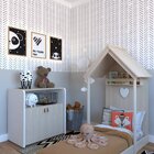 Quarto Infantil Com Cama E Armário Espresso Móveis Geneve