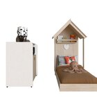 Quarto Infantil Com Cama E Armário Espresso Móveis Geneve