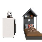 Quarto Infantil Com Cama E Armário Espresso Móveis Preto