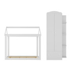 Quarto Infantil Com Cama Montessoriana/colchão/guarda-roupas