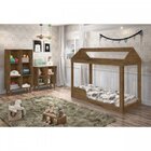 Quarto Infantil Com Cama Montessoriana E 2 Estantes Organizad