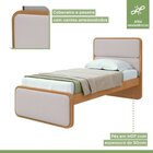 Quarto Infantil Com Cama Solteiro Loop Tecido Corano E Cômoda