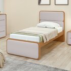 Quarto Infantil Com Cama Solteiro Loop Tecido Corano E Cômoda