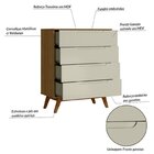 Quarto Infantil Com Cômoda, Guarda Roupa E Mesa De Cabeceira