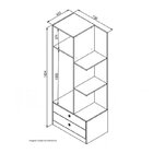 Quarto Infantil Com Guarda Roupa 1 Porta E Cama Solteiro Lara