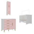 Quarto Infantil Com Guarda-roupa 2 Portas 2 Gavetas Com Cômod