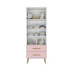 Quarto Infantil Com Guarda-roupa 2 Portas 2 Gavetas Com Cômod