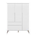 Quarto Infantil Com Guarda Roupa 3 Portas 2 Gavetas E Cômoda