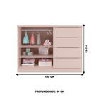 Quarto Infantil Com Guarda Roupa 3 Portas E Cômoda 2 Portas R