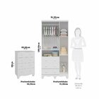 Quarto Infantil Com Guarda-roupa 3 Portas E Cômoda 4 Gavetas