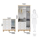 Quarto Infantil Com Guarda-roupa 3 Portas E Cômoda Com Janela