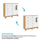 Quarto Infantil Com Guarda-roupa 3 Portas E Cômoda Com Janela