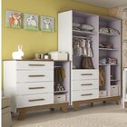 Quarto Infantil Com Guarda Roupa 4 Portas E Cômoda 1 Porta 10