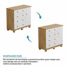 Quarto Infantil Com Guarda-roupa 4 Portas E Cômoda 1 Porta 10