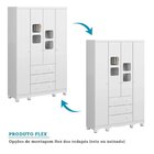 Quarto Infantil Com Guarda Roupa 4 Portas E Cômoda 1 Porta Co