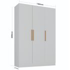 Quarto Infantil Com Guarda Roupa E Cama Alta Oliver Yescasa B