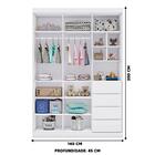 Quarto Infantil Com Guarda Roupa E Cômoda Eloá Branco Phoenix