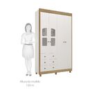 Quarto Infantil Com Guarda Roupa Lisi 04 Portas Com Detalhe E