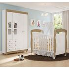 Quarto Infantil Com Guarda Roupa Lisi 04 Portas Com Detalhe E