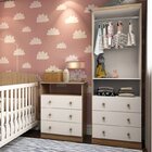 Quarto Infantil Com Guarda Roupas 2 Portas 3 Gavetas E Cômoda