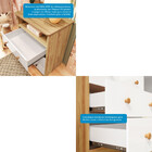 Quarto Infantil Com Guarda Roupas 2 Portas 3 Gavetas E Cômoda