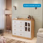 Quarto Infantil Com Guarda-roupas E Cômoda Com Janelas 100% M