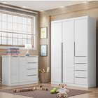 Quarto Infantil Com Guarda Roupas E Cômoda Eloá Phoenix Baby