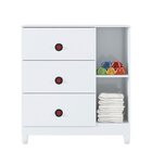 Quarto Infantil Com Roupeiro, Cômoda E Cama Car  Branco