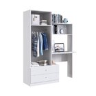 Quarto Infantil Compacto Guarda-roupa E Estação De Trabalho I