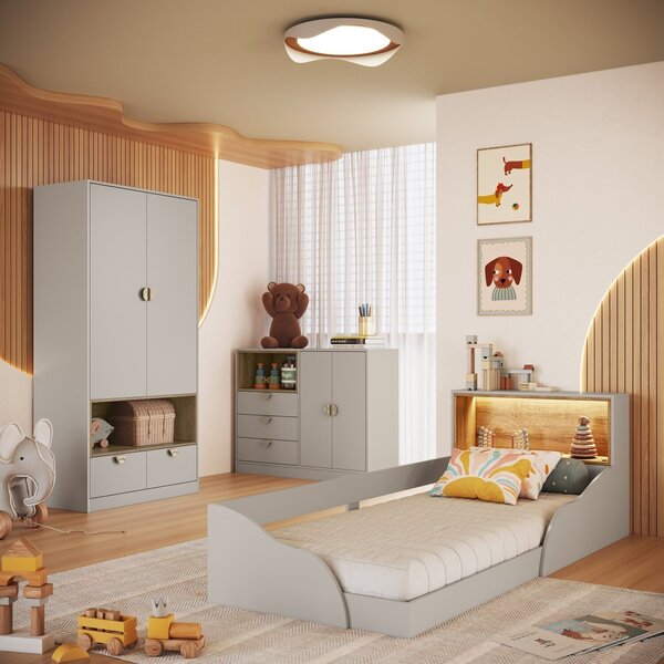 Quarto Infantil Completo 112,6cm X 184,4cm Lille Arenas