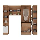 Quarto Infantil Completo 4 Peças Ella Espresso Móveis Nogal/b