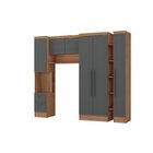 Quarto Infantil Completo 4 Peças Ella Espresso Móveis Nogal/g