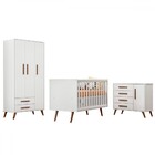 Quarto Infantil Completo Bear 4 Portas 6 Gavetas Branco - Pnr