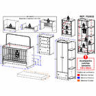 Quarto Infantil Completo Berço 4x1 C/ Colchão/guarda-roupa/cô