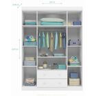 Quarto Infantil Completo Carolina Com Guarda Roupa 4 Portas