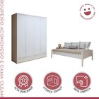 Quarto Infantil Completo Com 1 Cama Babá Clean 90cm E Guarda-