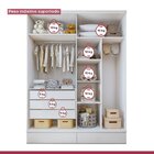 Quarto Infantil Completo Com 1 Cama Babá Clean 90cm E Guarda-