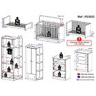 Quarto Infantil Completo Com Berço 3x1 Multimóveis Fg3033 Bra