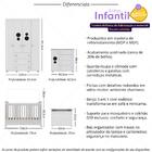 Quarto Infantil Completo Com Berço Americano 3 Em 1 Com Colch