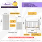 Quarto Infantil Completo Com Berço Guarda-roupa E Cômoda Mult