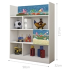 Quarto Infantil Completo com Estante e Cama Fundo do Mar