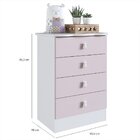 Quarto Infantil Completo Docinho Com Guarda-roupa, Cômoda, Mi