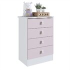 Quarto Infantil Completo Docinho Com Guarda-roupa, Cômoda, Mi